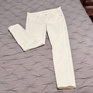 Loft Cream stretchyStraight-Leg Women's Jeans